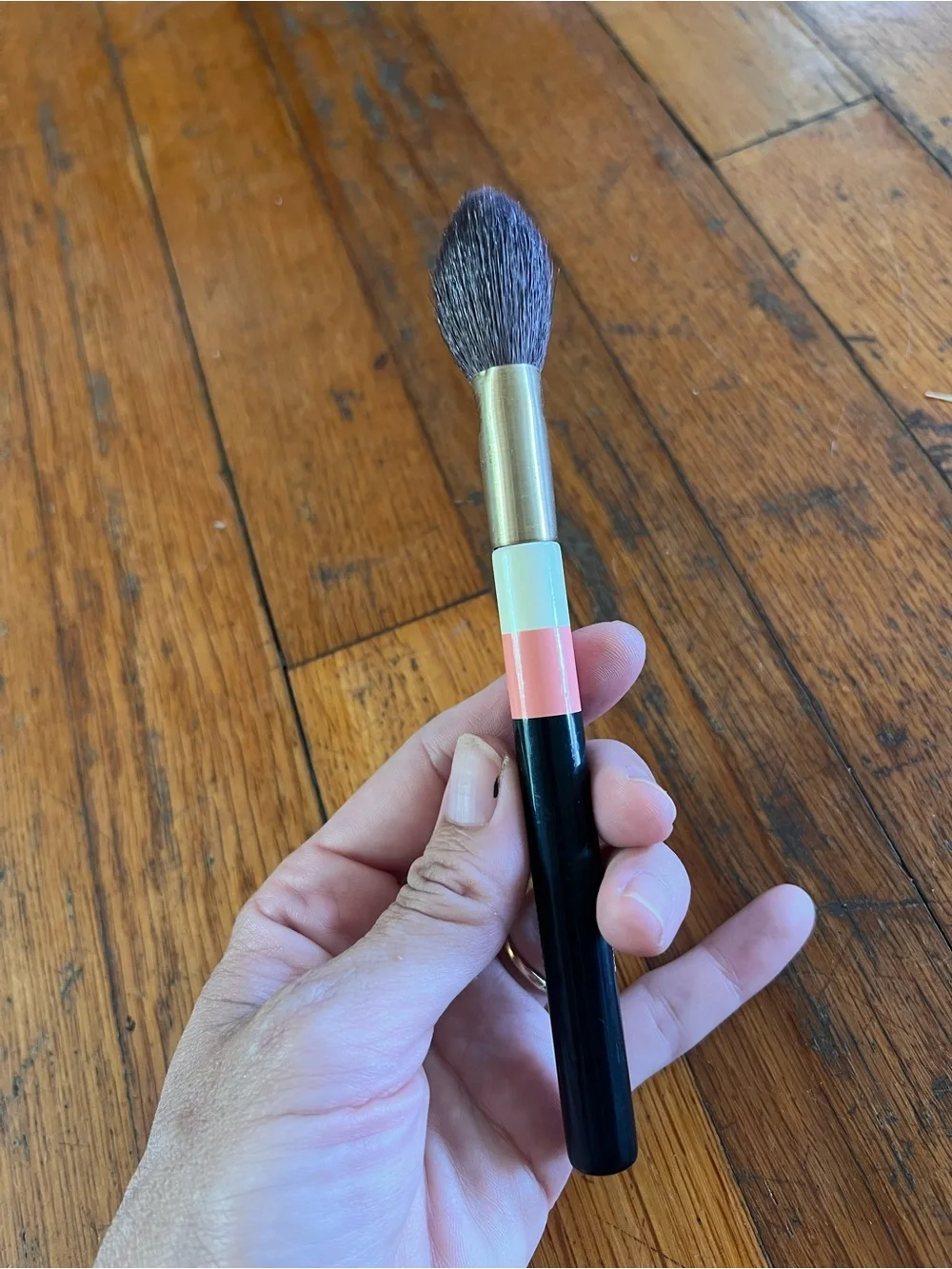 Hermes Pink, White & Black Face Brush
